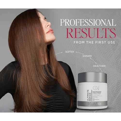 Ultimate Repair Mask with Collagen & Keratin for Damaged Hair - Hydration Deep Treatment for Dry Hair - Frizz Control & Nourishment Mask with Bamboo & Avocado Oil 500Ml