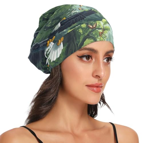 ElliTarr Satin Sleep Cap Beanie Hat for Hair Protection & Comfort