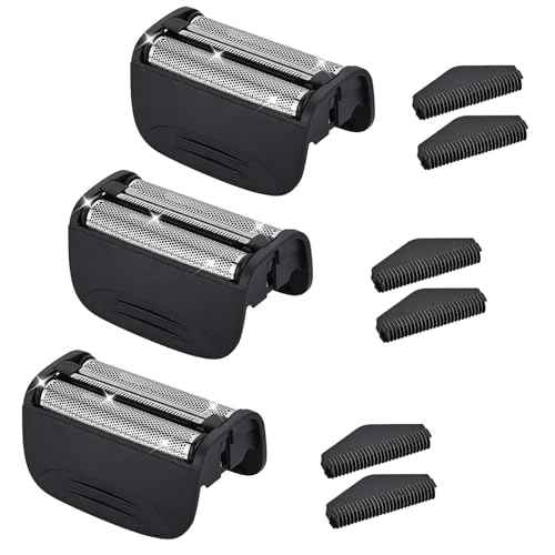 Shaver Replacement Head Compatible with Remington Foil Shaver PF7400, PF7500, and PF7600 Models (Black(3PCS))
