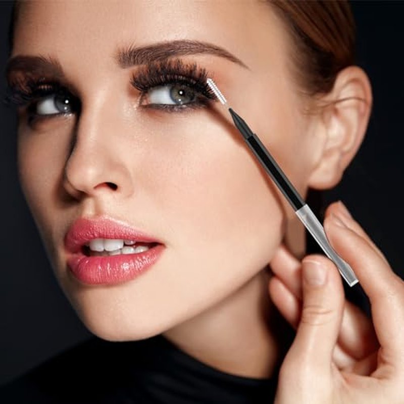 MAPVOLUT 120PC Micro Eyebrow Brushes with Caps - Ideal for Tinting & Lifting