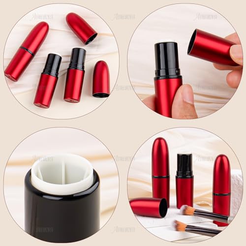 Empty Lipstick Tubes 15 Pack Red Bullet Shaped DIY Lip Balm