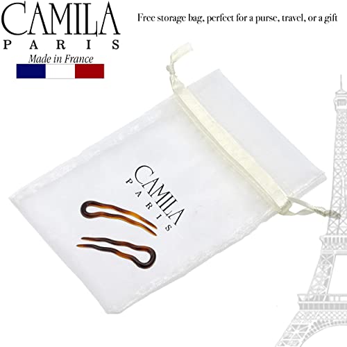 Camila Paris AD823 French Twist Hair Sticks - Tortoise Shell Bun Pins
