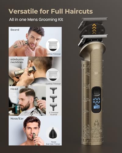 VGRPRO 3-in-1 Cordless Hair Clipper, Beard Trimmer & Foil Shaver Kit