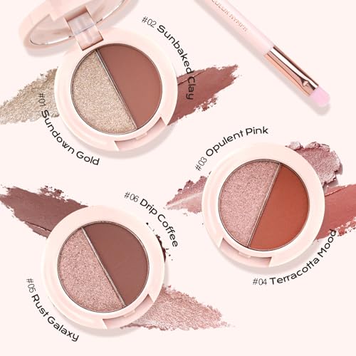 Color Nymph 6-Color Eyeshadow Palette with Brush & Mirror