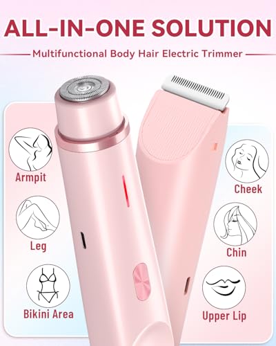 Unibouti Dermawave Bikini Shaver 2.0 - Waterproof Women's Electric Trimmer & Razor