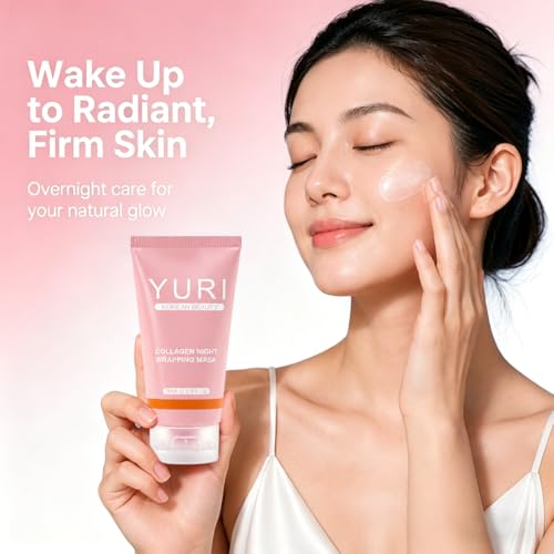Yuri Collagen Night Wrapping Peel-Off Mask, 2.54 Fl Oz