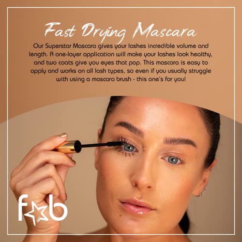 Fab Superstar Waterproof Mascara - Volumizing Black Lash Lift