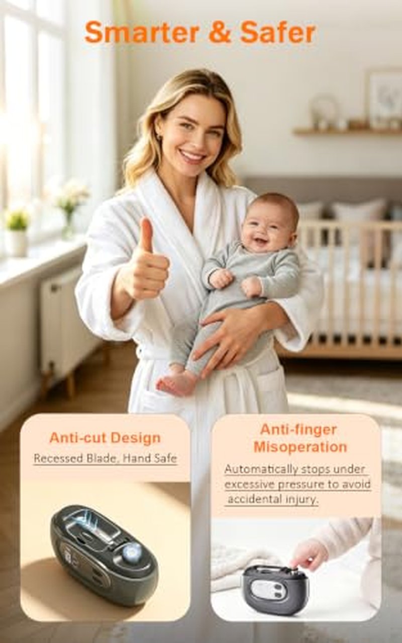 4-in-1 Electric Nail Clipper with LED & Magnifier