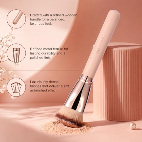 Flat Top Foundation Brush for Liquid, Cream & Powder