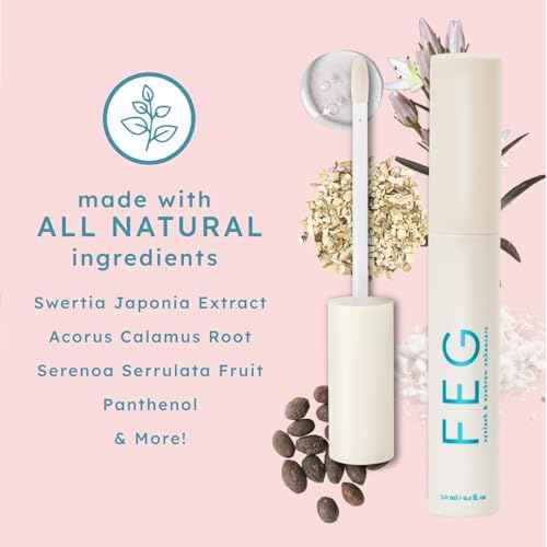 FEG Eyebrow Enhancer Growth Serum for Thicker Brows | Natural Brow Enhancing Serum for Growing and Thickening Eyebrows | Stimulates Natural Growth | 3-Pack of 3ml Tubes