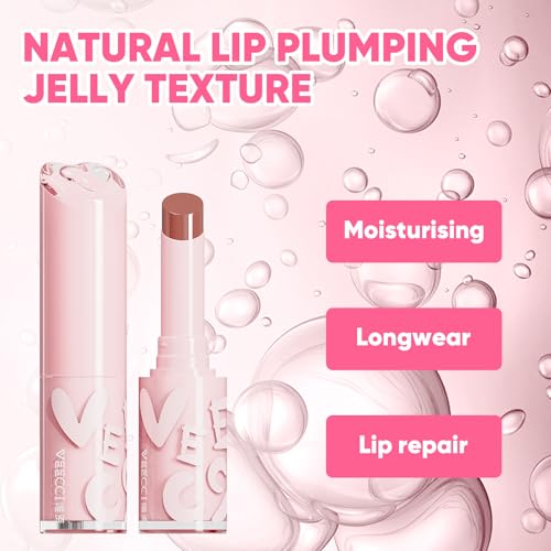Hydrating Lipstick, Richly Pigmented, Nourishing Lip Tint Balm, Moisturizing Lip Gloss, Long-Lasting Creamy Lipstick, Non-Stick (Almond milk tea, 03)