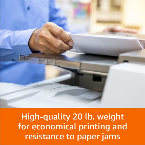 Amazon Basics 1 Ream (500 Sheets) Multipurpose Copy Printer Paper 8.5x11 White