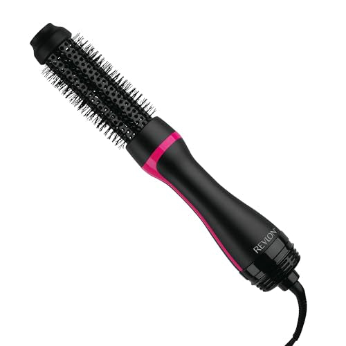 REVLON One-Step Root Booster Hot Air Brush Styler and Dryer, Revive Styles and Add Volume to hair with this Dryer Brush, 1 ¨ö inch Barrel (Black)