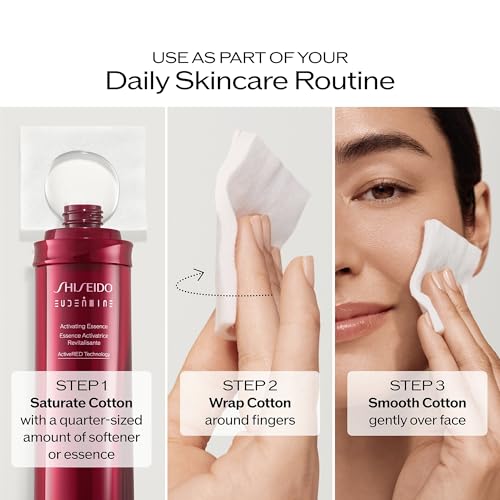 Shiseido Facial Cotton Pads 165 Squares - Makeup Removal & Toner Application