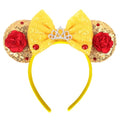 Gold Sequin Mouse Ears Headband for Birthday Parties