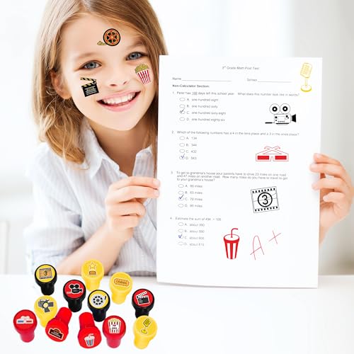 Movie Night Party Favors Set - 36PCS Stamps & Tattoos
