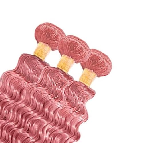 Pink Water Wave Human Hair Bundles - 18, 20, 22 Inch - FuivJuix