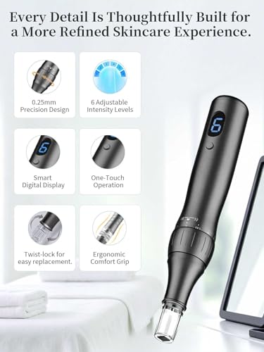 0.25mm Skin Roller Pen for At-Home Facial Care - IVONEX