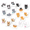 Kitten Temporary Tattoos, 36-Pack, Non-Toxic, Party Favors