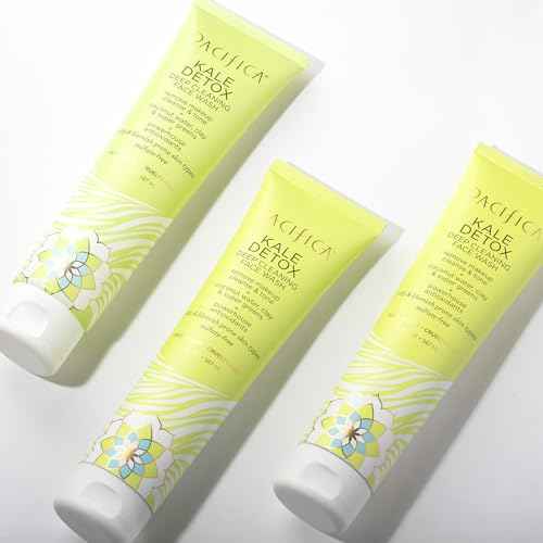 Pacifica Kale Detox Deep Cleansing Face Wash + Kale Smoothie Refining Lotion Set of 2? Pore-Minimizing Skincare Duo for Oily & Combination Skin, Niacinamide & Super Greens, 100% Vegan & Cruelty-Free