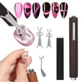 WOKOTO KIT1 Heart & Rabbit Magnet for Nails - 2 PCS Cat Eye Magnetic Nail Art