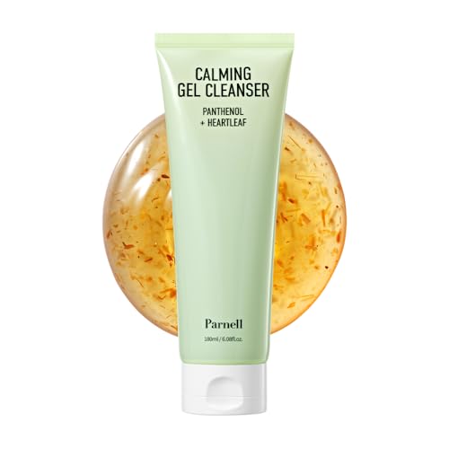 Parnell Panthenol Heartleaf Calming Gel Cleanser | 180ml / 6.08 fl.oz, soothing & moisturizing cleanser, korea skin care, korea beauty