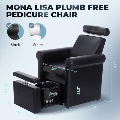 Mona Lisa Plumb Free Pedicure Chair - No Plumbing, Portable