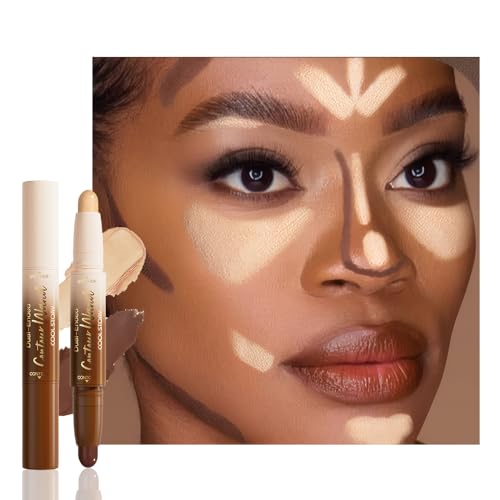 Dual-Ended Contour & Highlighter Stick - Waterproof Cream Makeup