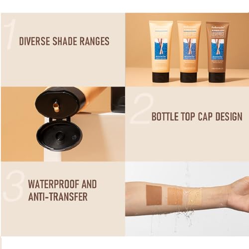Waterproof Leg & Body Makeup Cover Up No Transfer Light Yellow 1#