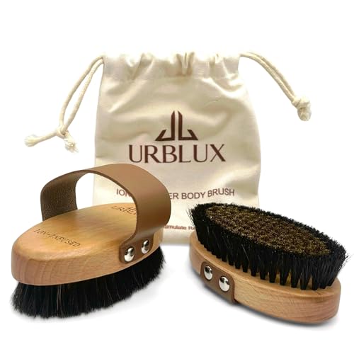 Copper Body Brush for Dry Brushing ? Natural Ion Infused Exfoliating Spa Brush for Lymphatic Drainage, Cellulite Massage & Smooth, Glowing Skin