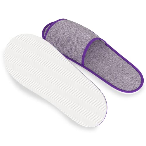 Maeline Spa Slippers, Non Slip Disposable Wholesale Bulk Hotel Slippers for Guests, Multi Color Reusable House Slippers, Indoor, Bathroom, Bedroom, Travel Slippers for Women, Men, Unisex