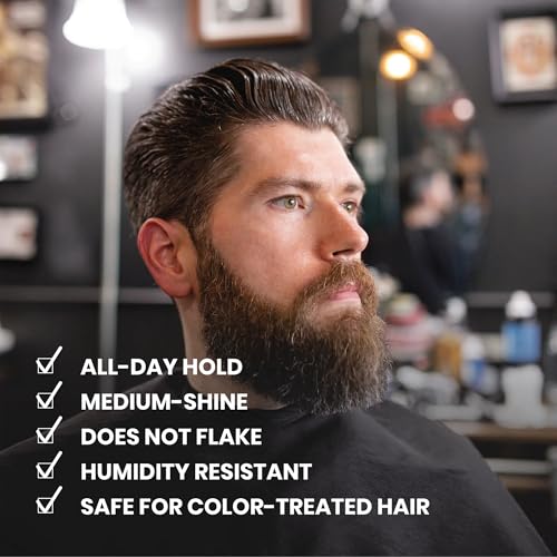 Billy Jealousy Plaster Master Water-Soluble Hair Pomade for Men, All Day Strong Hold with Medium Shine, Won't Flake & Safe for Color-Treated Hair, 3 Ounce