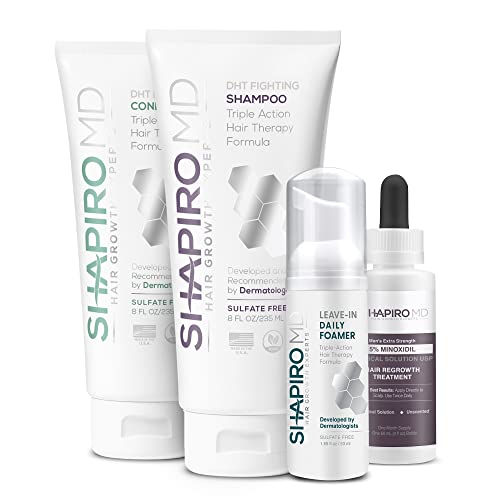 Shapiro MD Men's Regrowth Kit Plus with 5% Minoxidil