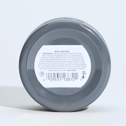 MITCH Paul Mitchell Dry Paste Texture Clay 3oz Men High Hold Ultra-Matte Hair Styling