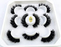 5 Pairs 25mm 3D Mink Lashes - Natural False Eyelashes