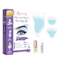 Beauty7 Sensitive High Arched Eyebrow Wax Strips Kit Eyebrow Waxing Strip 24 Strips with Pearl Powder Essential Oil for Sensitive Skin for Women