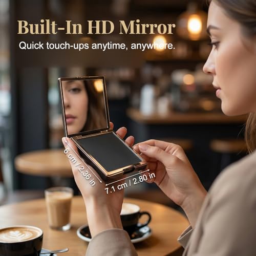 Oil Blotting Sheets for Face with Mirror & Puff - 200 Count