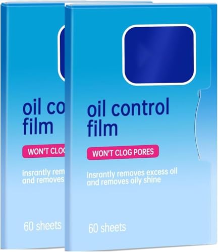 Oil Blotting Papers for Face - 2 Pack (120 Sheets)