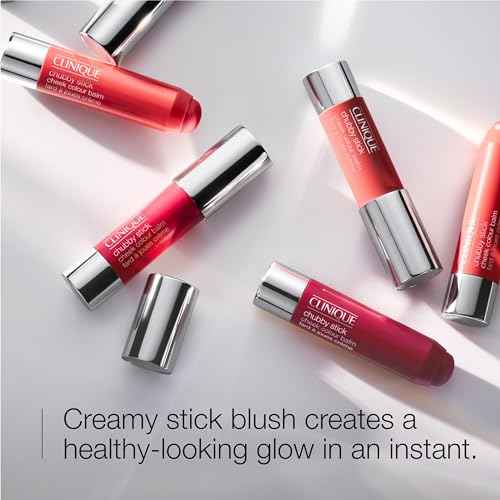 Clinique Chubby Cream Blush Stick Cheek Colour Balm | Blush For Cheeks | Long Lasting + Buildable | Create A Healthy Looking Glow | Perfect For Travel