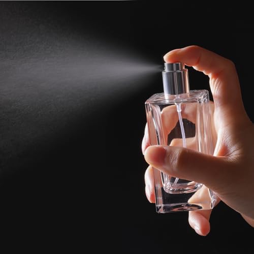 2 Pack 50ml Glass Perfume Spray Bottles with 3 Dispensers