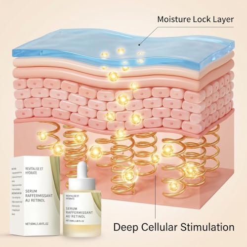 Retinol 0.2 Boosting Shot Ampoule, Powerhouse Face Serum with Hyaluronic Acid & Glycerin, Valentine Gifts,Firms Skin, Hydrating, Anti-Aging & Fine Lines Repair, for All Skin Types, 3.38 fl.oz