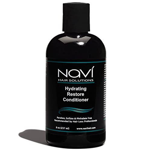 Navi Hair Loss Conditioner to Restore Hair Growth, Moisturizing Conditioner Safe for Color Treated Hair, DHT Blocker for Thinning Hair, Hair Regrowth and Thickening for Men and Women, 8 oz