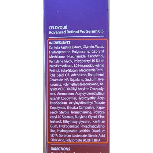 Advanced Retinol Pro Retinal Serum 0.5 w/Centella Asiatica 66% Anti-Aging Radiance-Boosting & Skin-Smoothing Cream w/Retinal Complex, Niacinamide & Hyaluronic Acid Korean Skincare
