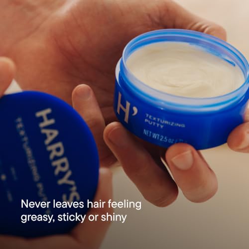 Harry's Texturizing Hair Putty for Men - Malleable Hold, Matte Finish - 2.5 oz