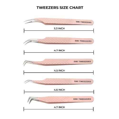 Fiber Tip Lash Tweezers For Eyelash Extension Tweezers Professional
