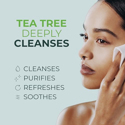 NOVEHA 60PC Tea Tree Oil Eyelid Wipes with Hyaluronic Acid