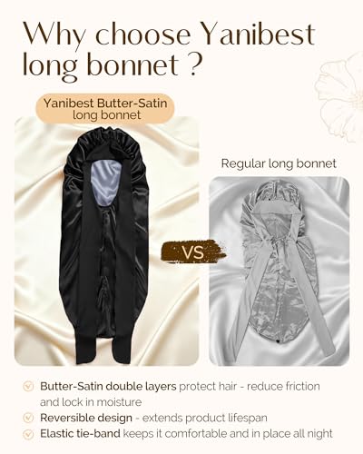 Satin Sleep Bonnet for Natural Hair & Braids