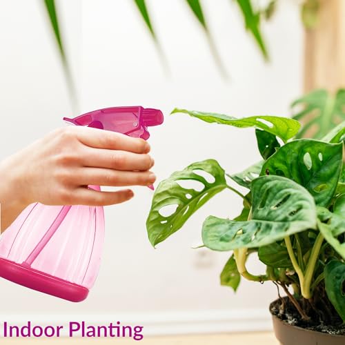 DilaBee 12oz Pink Spray Bottle - BPA-Free, Adjustable Nozzle for Cleaning & Plants