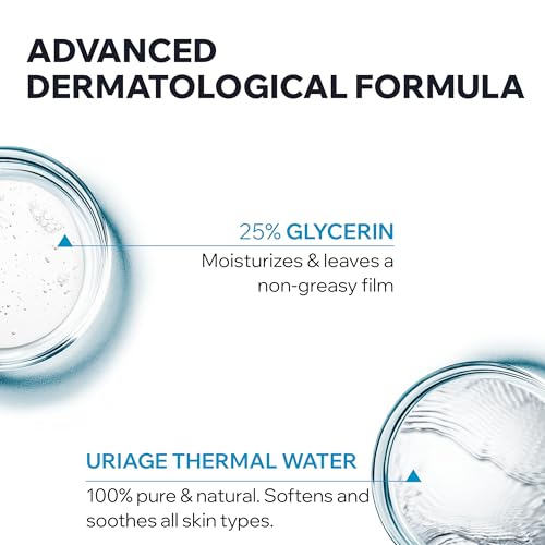 Uriage Cleansing Oil With Glycerin 25%, 2-In-1, Gently Cleanses & Moisturizes, Foaming Shower Oil For The Whole Family, Face & Body, Lovely Fragrance, Soap-Free, Physiological Ph, Sensitive Skin
