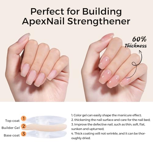 Pink Builder Gel for Nails - 5 in 1 UV Gel Polish & Nail Extension